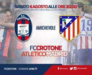 amichevole- crotone atletico madrid