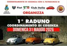 Bisignano, il 1° raduno del coordinamento di Cosenza delle 500 è pronto per domenica