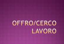 Offro/cerco lavoro
