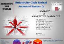 ALL’ UNICAL CONVEGNO SU JOBS ACT E PROSPETTIVE LAVORATIVE