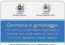 San Marco Argentano e Pietravairano celebrano il gemellaggio
