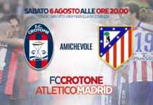 Crotone-Atletico Madrid: è realtà a Cosenza!