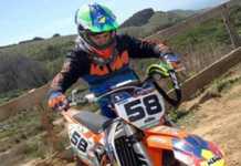 Motocross, il bisignanese Francesco Sireno al Trofeo delle Regioni Junior