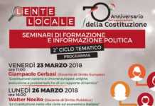 Al via il 2° ciclo dei seminari formativi “Lente Locale”