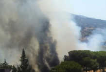Incendio al Viale Roma, auto in fiamme