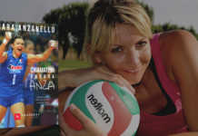 Sara Anzanello con libro