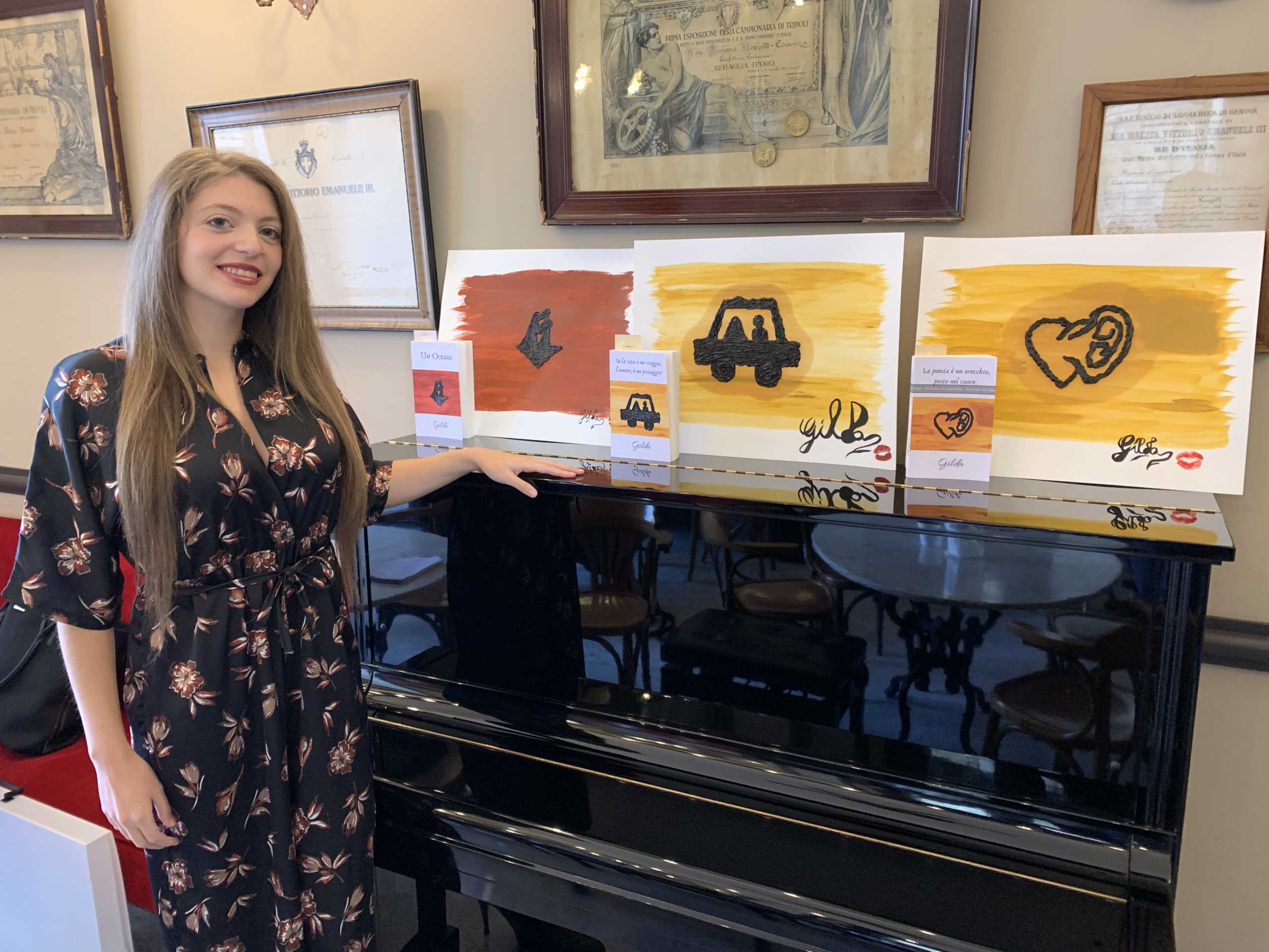 Gilda, la scrittura diventa arte Gilda con le sue tre opere