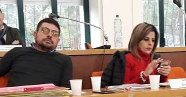 Lucantonio Nicoletti e Gina Amodio consiglio comunale Bisignano