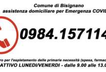 Bisignano, attivo numero per emergenza sanitaria