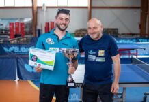 Tennis Tavolo, Mario Federico mostra la sua soddisfazione