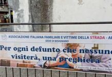L’omaggio ai defunti dell’Associazione Familiari Vittime della Strada
