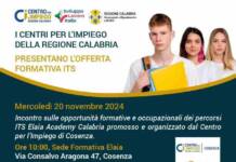 Cpi Cosenza, open day per l’offerta formativa dell’ITS Academy Elaia Calabria
