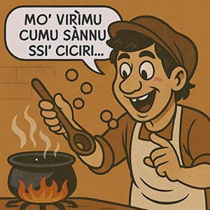 Jugale assaggia i ciciri