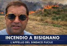 Incendio a Bisignano: fiamme vicino al nuovo cimitero, l’appello del sindaco Fucile
